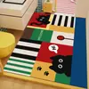 Tapetes de Piso Impresos Dibujos Animados Lindos Felpudos para Puerta Dormitorio Cocina Baño Inodoro Antideslizantes Absorbentes Felpudos Lavables