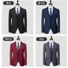 Traje Nuevo para Hombre Chaqueta Profesional Traje de Hombre Ropa de Trabajo Negocios Casual Dos Botones Traje Formal Chaleco Simple Bestia