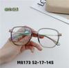 Gafas de marco de titanio con pegamento dorado nuevas y a la moda ultraligeras para miopía marco de gafas de alta calidad para mujer se pueden equiparar con graduación Marrón M8173