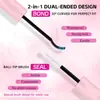 Pegamento para Pestañas Postizas Herramienta de Belleza Doble Cara Pegamento Súper Pegajoso Negro y Blanco Natural Secado Rápido Sin Rastro Pinzas para Maquillaje Pegamento para Pestañas