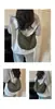 Bolsa de ombro plissada de grande capacidade color-blocking estilo coreano simples minimalista estudante compras de rua casual relaxado bolsa de ombro única