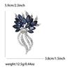 Nuevo Broche de Flor de Aleación de Alta Gama con Pedrería, Exquisito y Versátil Pin de Joyería Corsage para Vestido de Traje de Mujer