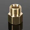 Pistola de água para lavadora de alta pressão de carro adaptador 55/58 14/18 giro diâmetro variável tubo de arame de aço todo cobre 360 interno 22 externo rosca