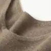 Novo Produto Outono e Inverno 2026 Suéter 100% Caxemira Pura Feminino Gola Redonda Colete Camada Base Pulôver Colete Interno Quente