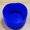 Taza Engrosada de Silicona Pura de Grado Alimenticio, Tetera Aislada, Antideslizante, Taza de Acero Inoxidable Resistente a Altas Temperaturas, Base de Taza Aislada