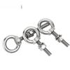 Tuerca de tornillo de anillo de elevación de acero inoxidable 304, adecuada para varilla de tornillo de pared extendida con anillo y orificio para perno de elevación.