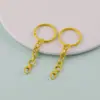 Cadena Esmaltada Pintada de Colores Cierre de Langosta DIY Llavero de Muñeca de Cuentas Hecho a Mano Accesorios Materiales Piezas Pequeñas