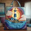 2026 Serie Transfronteriza Nuevo Estilo de Pintura al Óleo Impresión Digital Bolso de Mano de Moda Popular Bolso Tote Acolchado de Hombro Único