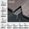 Moldura personalizada en forma de I, moldura de borde para piso de madera, panel de cristal de carbono para azulejo cerámico, tira de clip para panel de pared, tira de acabado en forma de I de chapa de madera
