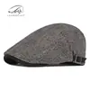 Sombreros de Otoño para Hombre, Boinas Retro Británicas, Gorras de Béisbol Engrosadas y Cálidas para Mujer, Gorras Planas Casuales para Invierno