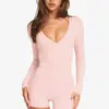 Ropa de Yoga de Manga Larga Transfronteriza para Mujer, Tops de Yoga Cruzados en la Parte Delantera, Estilo Ballet, Tops Versátiles de Manga Larga para Deportes y Fitness