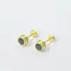 Pendientes Europeos y Americanos Transfronterizos de Plata S925 con Circonitas Multicolor para Mujer, Lujo Accesible de Moda Elegantes, Pendientes Sencillos y de Gama Alta para Mujer
