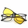 Gafas de sol Cool eyes montura para gafas de miopía retro para hombre y mujer gafas de sol polarizadas coloridas 1 con 5 clips juego de succión magnética espejo marea