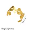 Estilo de Venta Caliente Transfronterizo Europeo y Americano Pulsera de Acero de Titanio Hidráulico Chapada en Oro de 18K Versátil para el Viaje al Trabajo Fabricante Venta al por Mayor