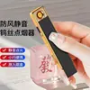 Encendedor Recargable Estilo Tiktok, Mini Portátil Regalo para Hombre, Encendedor Silencioso Creativo de Moda con Carga USB, A Prueba de Viento