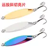 Lentejuelas biseladas de colores metal vibración al por mayor tres anzuelos señuelo Luya boca de caballo boca inclinada pez negro pez mandarín cebo artificial