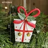 Navidad Transfronteriza Lata Danesa Metal Árbol de Navidad Pintado a Mano Adornos Atmósfera Navideña Pequeño Tambor Navideño Adornos de Regalo