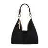 Nuevo bolso de mano de gamuza con acabado mate para mujer, nuevo bolso de hombro vintage transfronterizo, bolso tote casual versátil