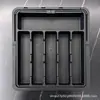 Expansión de Tres Vías Portátil para el Hogar Telescópico Mesa de Cocina Cubiertos Cuchillo, Tenedor y Cuchara Divisor Organizador Compartimento de Cajón Caja de Almacenamiento