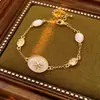 Pulseira de Flor Geométrica de Zircônia Luxo Acessível High-End Elegante Popular Pulseira Coreana Ins Versátil Joia de Mão Atacado Mulheres