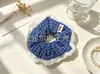 Diadema Elegante con Adorno de Encaje Scrunchie Patrón a Cuadros Estilo Coreano para Niñas, Suministro de Tienda de Accesorios, Directamente de la Fábrica Fuente