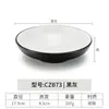 Plato para Snacks Imitación Porcelana Melamina Blanco y Negro para Restaurante, Hotel Plato para Platos Fríos, Cuenco Pequeño para Salsas, Plato para Salsas de Inmersión para Uso Comercial