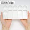 Paleta de cerámica de esmalte blanco cuadrada, placa de pigmento de tinta de pintura al óleo acrílica de acuarela, pequeña mini en forma de corazón redonda