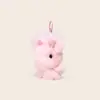 Pelo de Conejo Piel Genuina Conejo de Orejas Paradas Colgante de Peluche con Textura Suave, Juguete de Piel, Colgante para Bolso, Llavero Exquisito