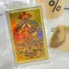 Adesivo de Celular Ouro 999 Cartão Colorido Thangka Doze Signos Oito Deuses Guardiões Cartão Dourado Amuleto de Buda