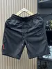 Pantalones cortos de seda helada de estilo europeo, pierna recta, frescos, de secado rápido para hombre, verano, finos, transpirables, versátiles, elegantes, shorts de playa