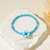 Conjunto de Pulseiras Coloridas Florais Estilo Boêmio Férias Transfronteiriças Europeu e Americano, Pulseira de Contas de Arroz Coloridas da Moda Atacado
