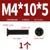 Tornillos Pequeños de Cabeza Avellanada/Cabeza Plana Fina de Acero Inoxidable Niquelado/Negro Tornillos Pequeños de Cabeza Plana Phillips 2M2.5M3M4M5Mm