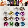 12 cores de lantejoulas de diamante conjunto lantejoulas de unha lantejoulas de unha decorações de unhas pequenas lantejoulas cerca de 2MM