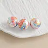 Cuentas Acrílicas Redondas Impresas de 16 mm Europeas y Americanas Transfronterizas Pulsera para Bebé Accesorios de Joyería Llavero Cuentas Sueltas