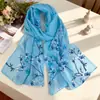 Bufanda Larga de Seda Estilo Hada de Gasa Bufanda Larga para Mujer Protección del Cuello Primavera Otoño e Invierno Bufanda Bufanda Madre Bufanda Delgada