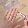Caixa de armazenamento de display à prova de poeira com 24/25/48 furos, cabeça de lixamento para remoção de cutícula de unha portátil, ferramentas especiais para unhas