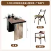 Juego de mesa de té y sillas de madera maciza estilo vintage para uso doméstico, nuevo modelo 2026, combinación de mesa de té y sillas para balcón pequeño