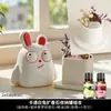 Coelho Vermelho de Desenho Animado Difusor de Pedra de Aromaterapia Sem Chama Óleo Essencial Quarto Casa Decoração de Mesa Criativa Nicho Decoração de Alto Padrão