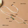 Cordón de collar ajustable tejido a mano para colgante de jade Hetian, adecuado para hombres y mujeres, estilo fino con cordón de sándalo de montaña antiguo