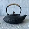 Sala de Modelos Casa de Té Estante Antiguo Juego de Té Decoración Suave Estilo Chino Nuevo Tetera Pequeña Creativa Olla de Hierro Fundido Adornos para Sala de Té