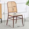 Silla de Comedor de Ratán Nórdico para el Hogar Hierro Vintage Combinación de Mesa y Silla para Restaurante Silla con Respaldo Silla de Bolsa Suave Silla de Comedor de Lujo Ligero Amazon