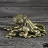 Pulpo de latón adornos de metal para manualidades mango Colección Play joyería creativa hecha a mano Pulpo de la suerte de ocho brazos Nuevo
