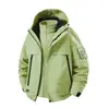 Chaqueta a Prueba de Viento e Impermeable Tres en Uno para Otoño/Invierno para Hombres y Mujeres, con Forro Polar Desmontable, Juego de Dos Piezas para Senderismo, Ciclismo, Montañismo