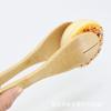 Pinza para alimentos resistente a altas temperaturas, pinza para hornear barbacoas, pinza para pan, pinza para bufé, pinza para carne anti-escaldaduras, pinza de bambú
