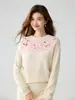 Suéter de Cachemira Suave Jacquard Vintage para Mujer, 26 Estilos Nuevos, Chic Casual, Top de Punto de Alta Gama para Vestir en Capas