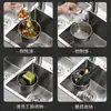 Cesta de drenaje colgante de acero inoxidable, escurridor de basura para fregadero, estante de almacenamiento, escurridor para cocina, previene obstrucciones por residuos de comida