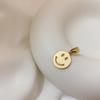 Estilo frio Cor Transparente Urso Metal Smiley Face Colar Pingente Coreano Estilo Coreano Moda Feminina Colar Empilhado