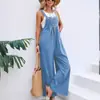 En stock 2023 Bestseller de Amazon eBay sitio independiente wish Moda popular para mujeres europeas y americanas vestido casual largo de tirantes color liso