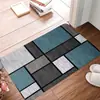 Tapetes de Piso Temu Transfronteiriços Modernos com Textura de Madeira Estilo Americano para Uso Doméstico, Tapetes de Entrada Resistentes ao Desgaste e à Sujeira, Tapetes Decorativos Externos para Entradas
