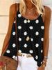 Verão 2020 Novo Amazon AliExpress Europeu e Americano Explosões Margarida Estampada Camisole Camiseta Colete Feminino y-157